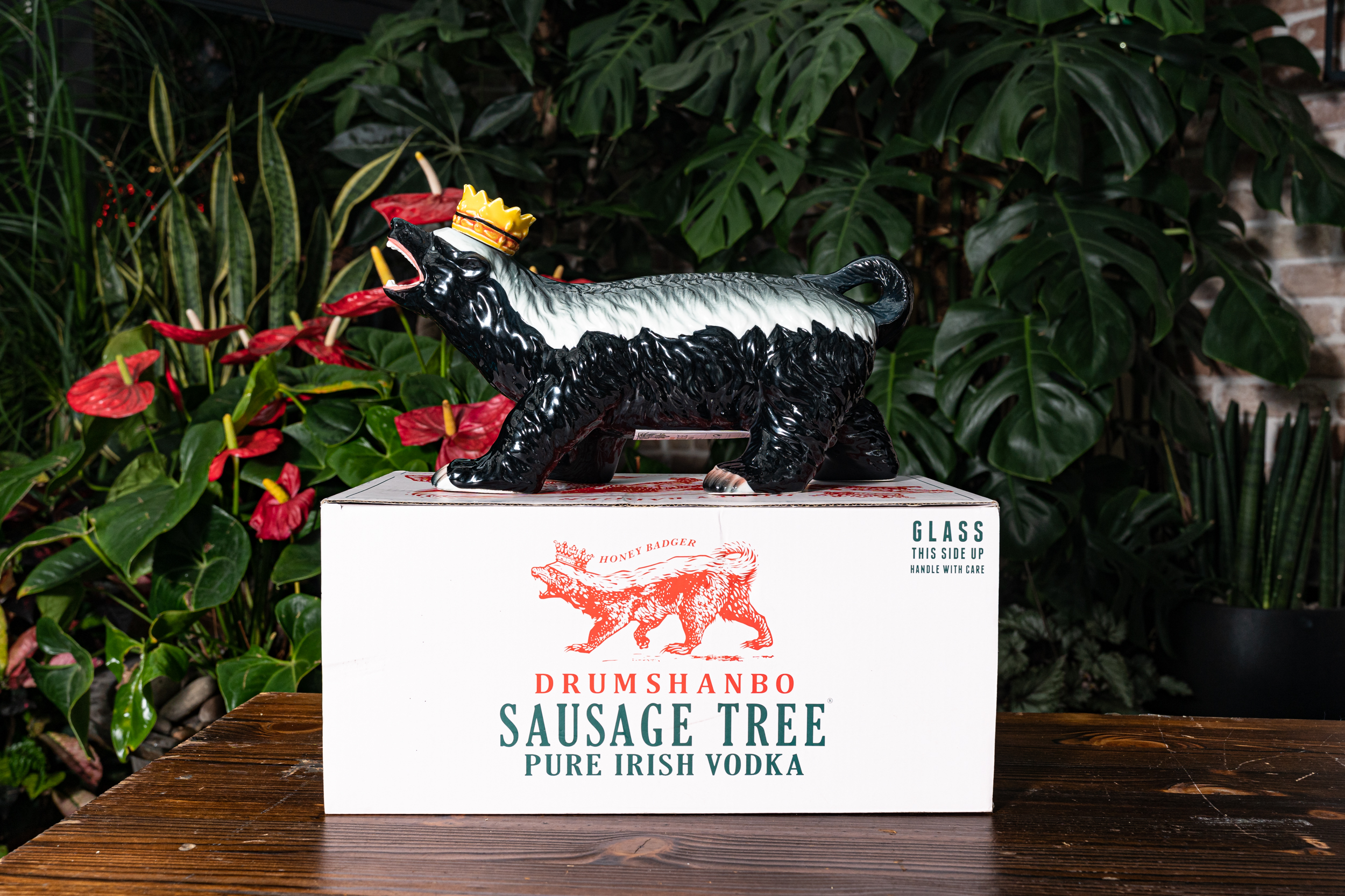 Sausage Tree Pure Irish Vodka - Distillery Exclusive Honey Badger Bottle (700ml)
