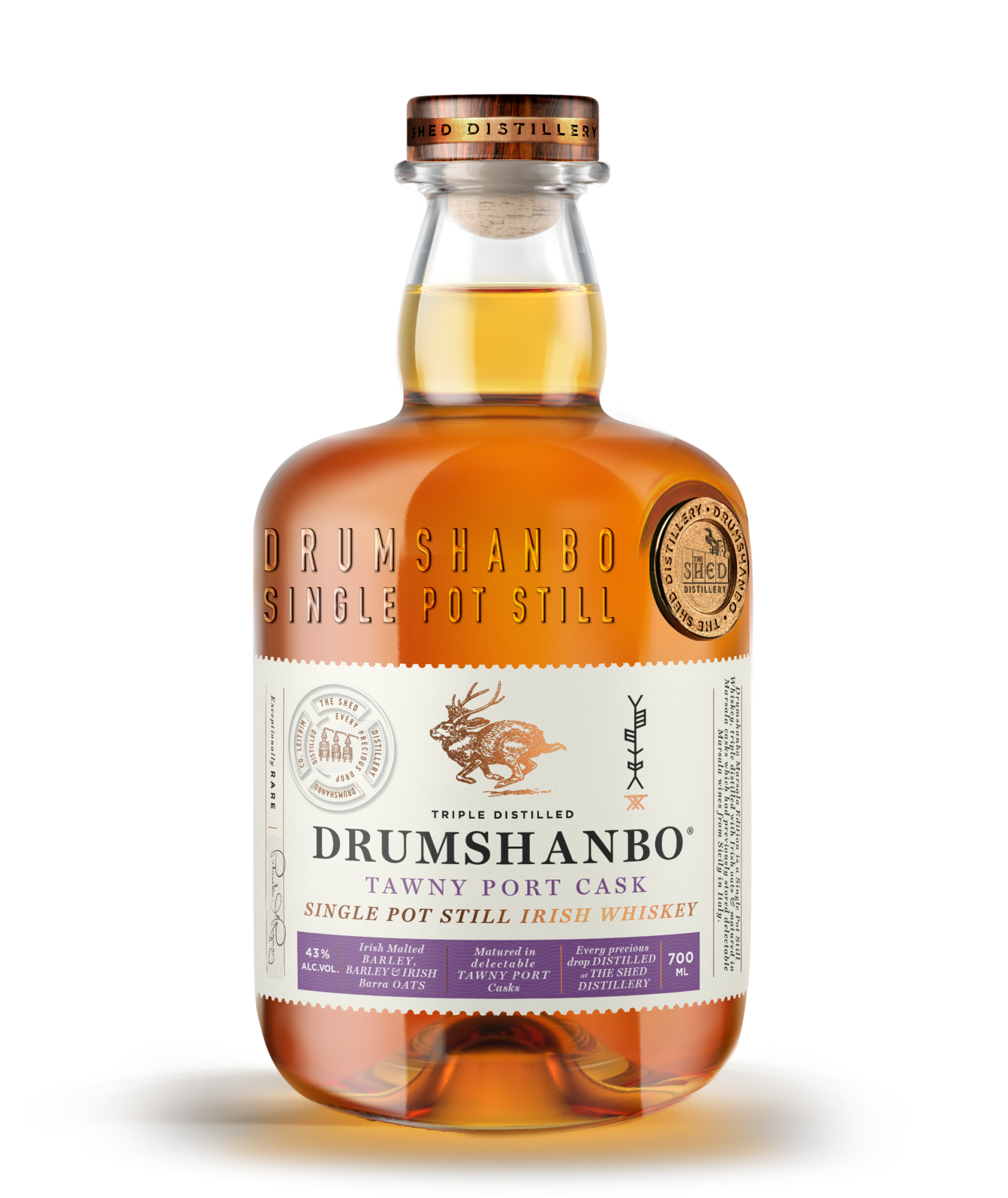 NEW: Drumshanbo Single Pot Still Irish Whiskey Tawny Port Cask 700ml