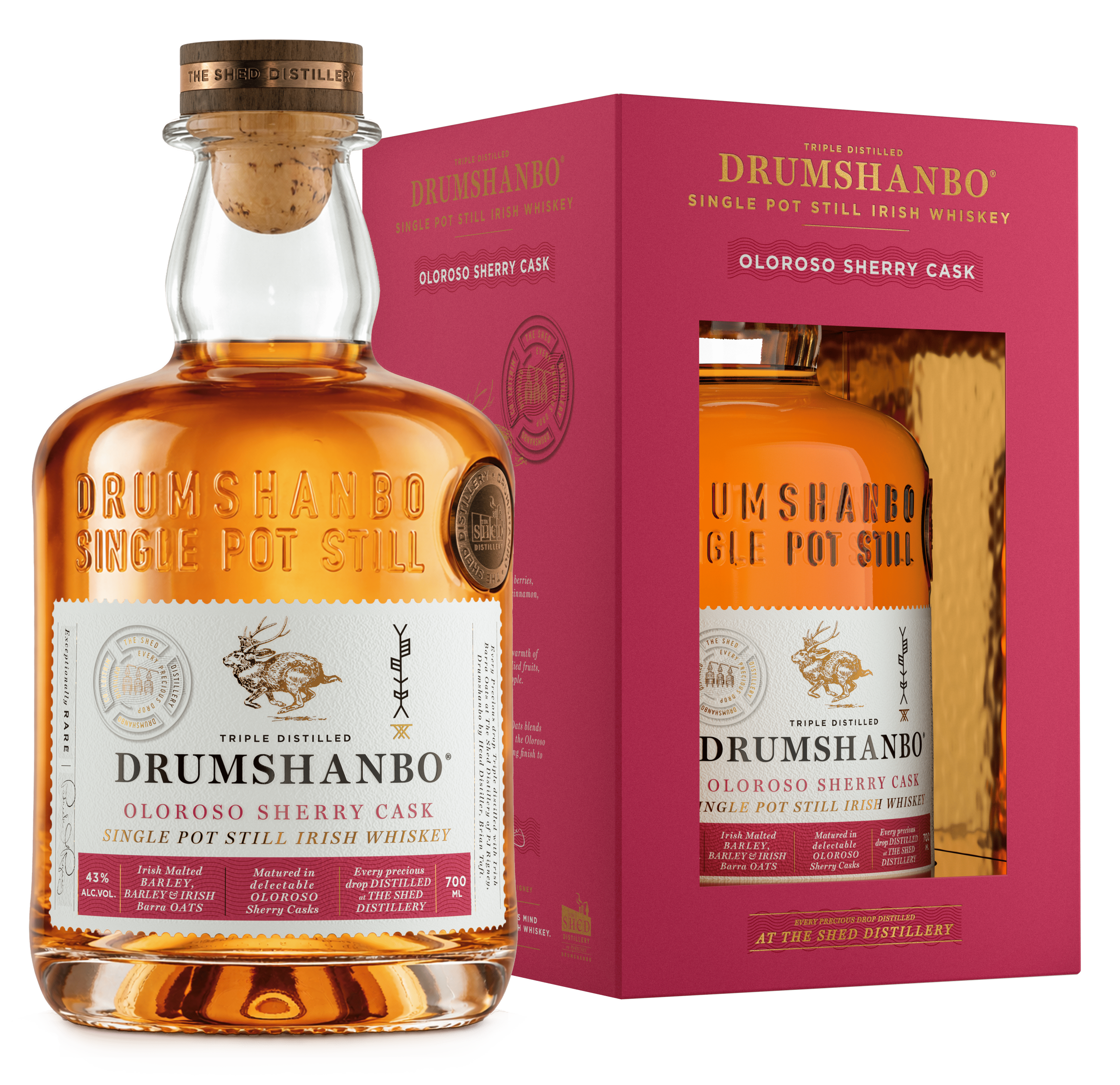 NEW: Drumshanbo Single Pot Still Irish Whiskey Oloroso Sherry Cask 700ml